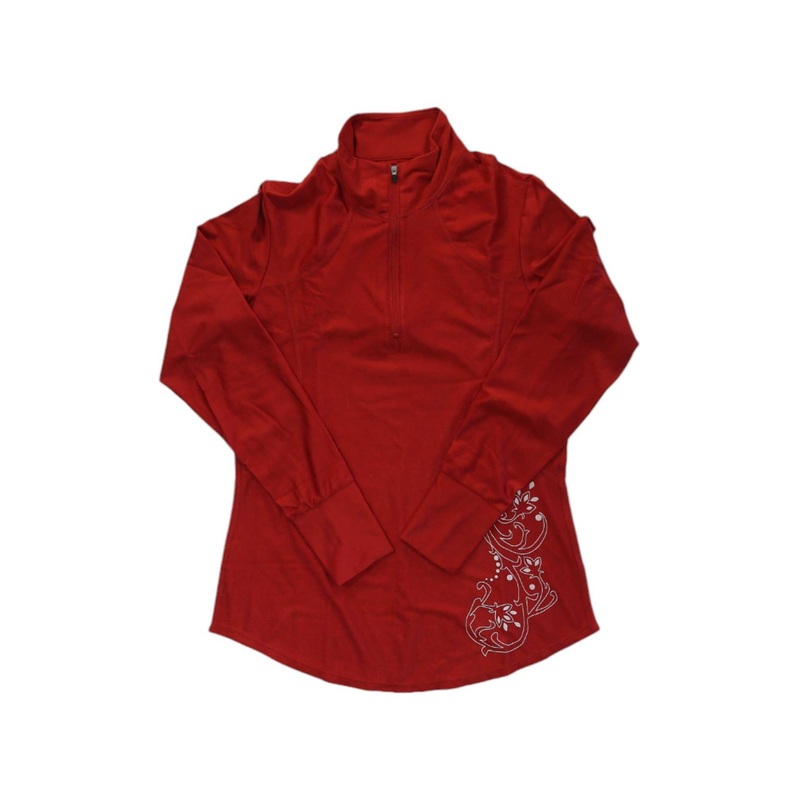 Snow Angel Womens Zip T-Neck With Graphics