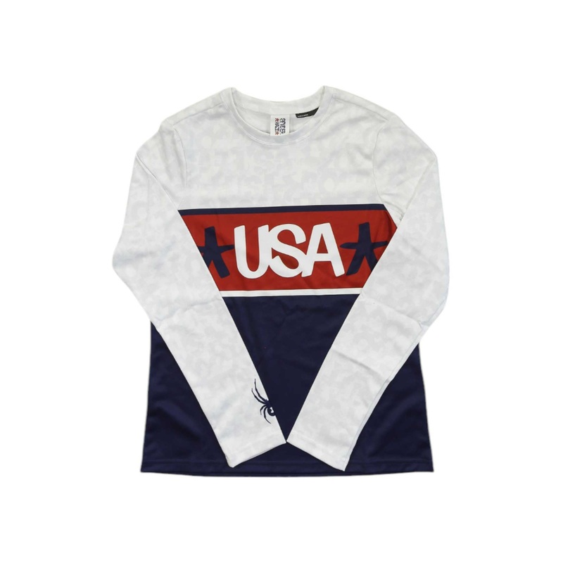 Spyder Womens USA Snow Crew Top