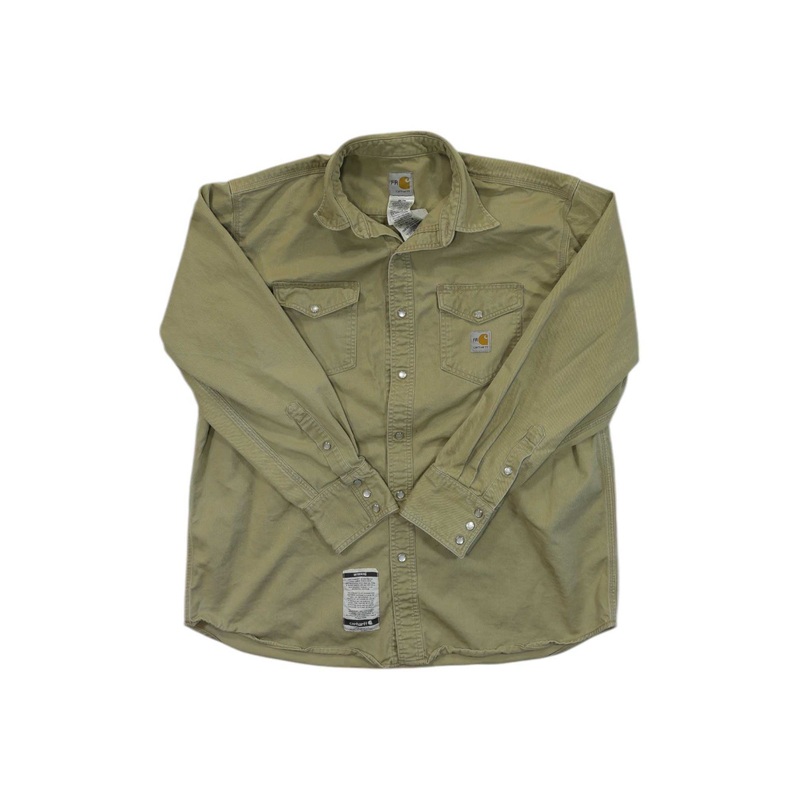Carhartt Mens Flame-Resistant Twill Snap-Front Shirt