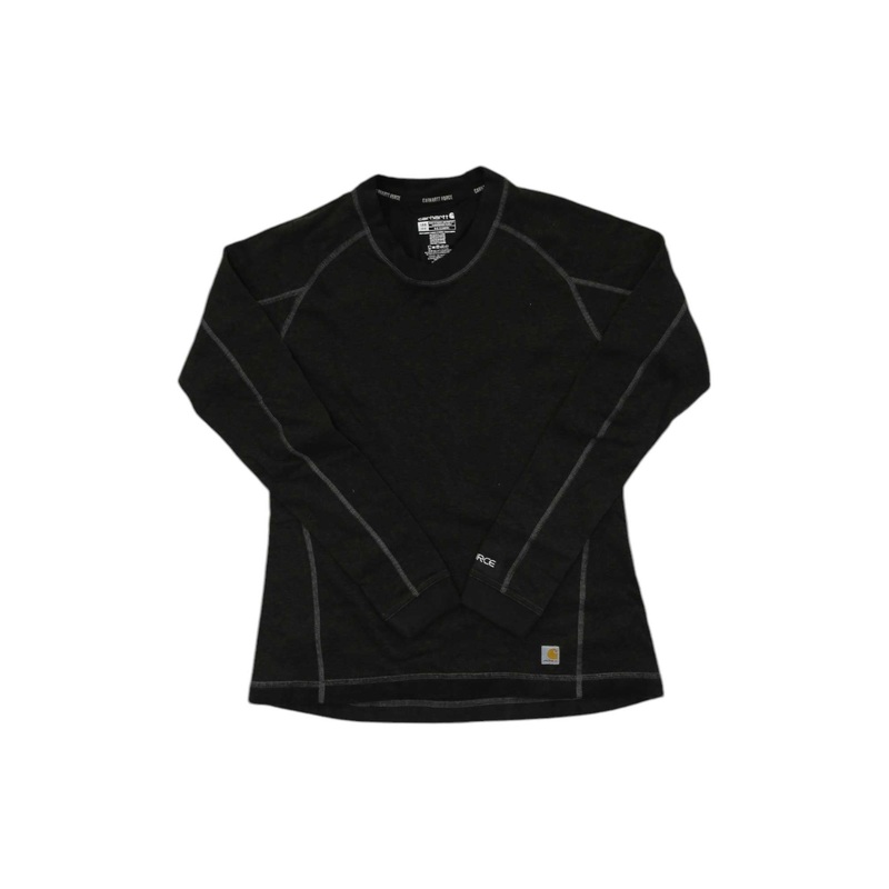 Carhartt Womens Force Heavyweight Synthetic Wool-Blend Fleece Base Layer Crewneck Top