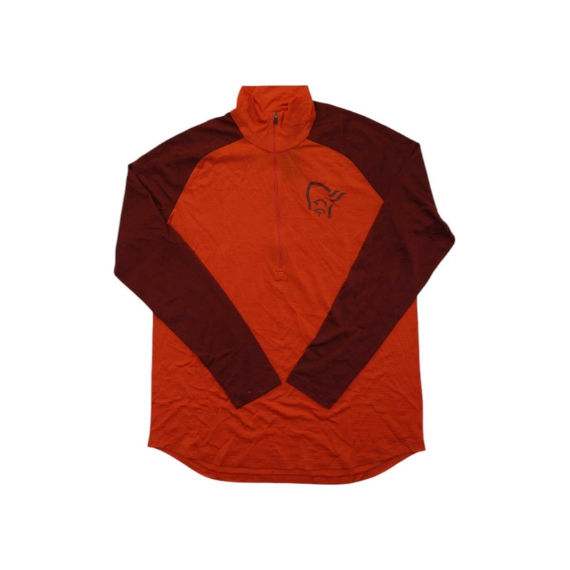 Norrona Mens Pureull Zip Neck Top