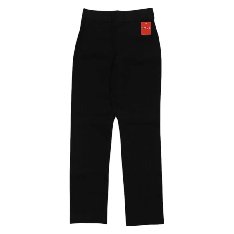 Spanx Womens Perfect Black Straight Leg Pant