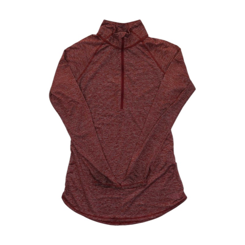 Womens Motivation Stripe Half-Zip Top