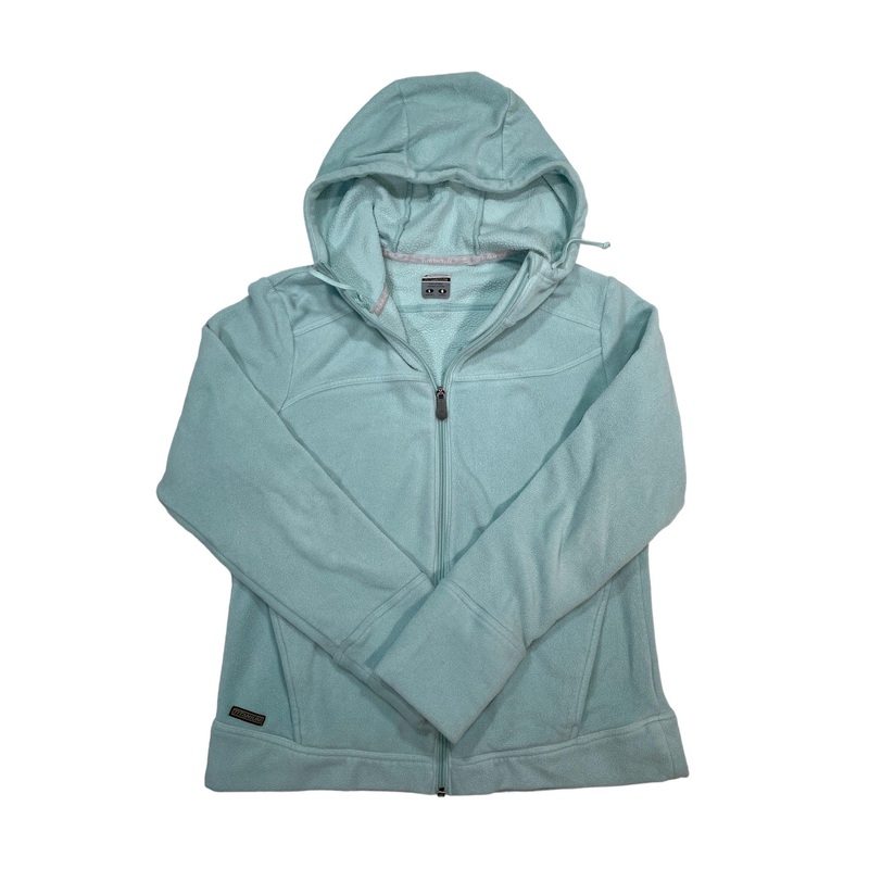 Womens Block Fleece Hoodie Full Zip
