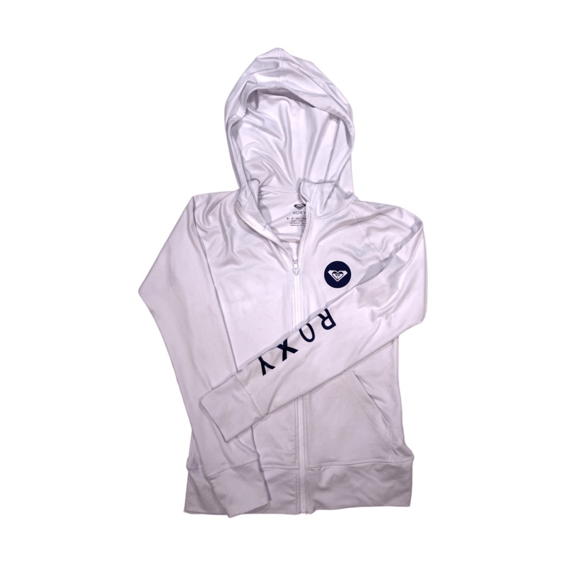 Womens Roxy Logo Zip Up Hoodie
