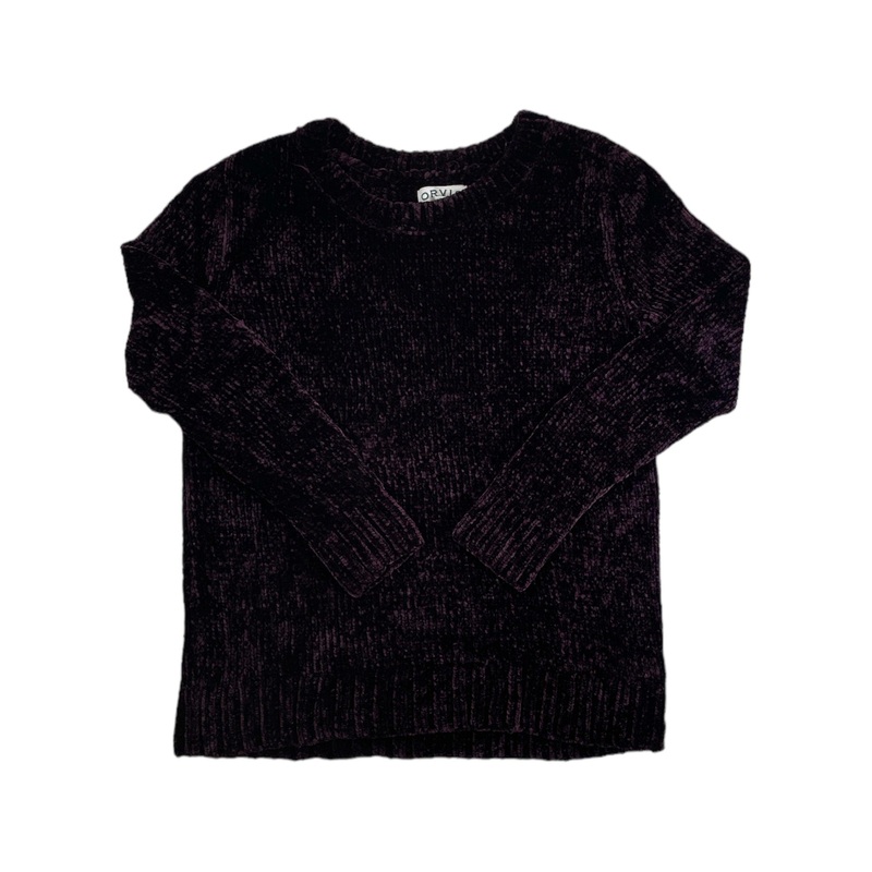 Women Chenille Crew Neck Long Sleeve Pullover Sweater