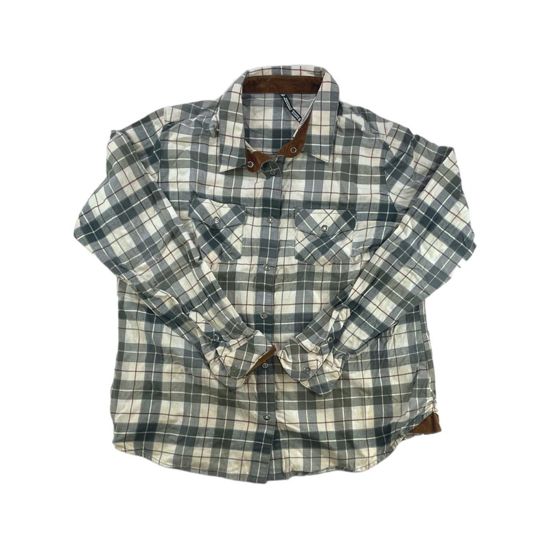 Womens Tess Flannel Long Sleeve Button Up Shirt