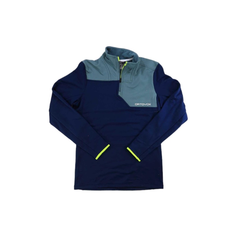 Ortovox Mens Fleece Light Zip Neck Pullover
