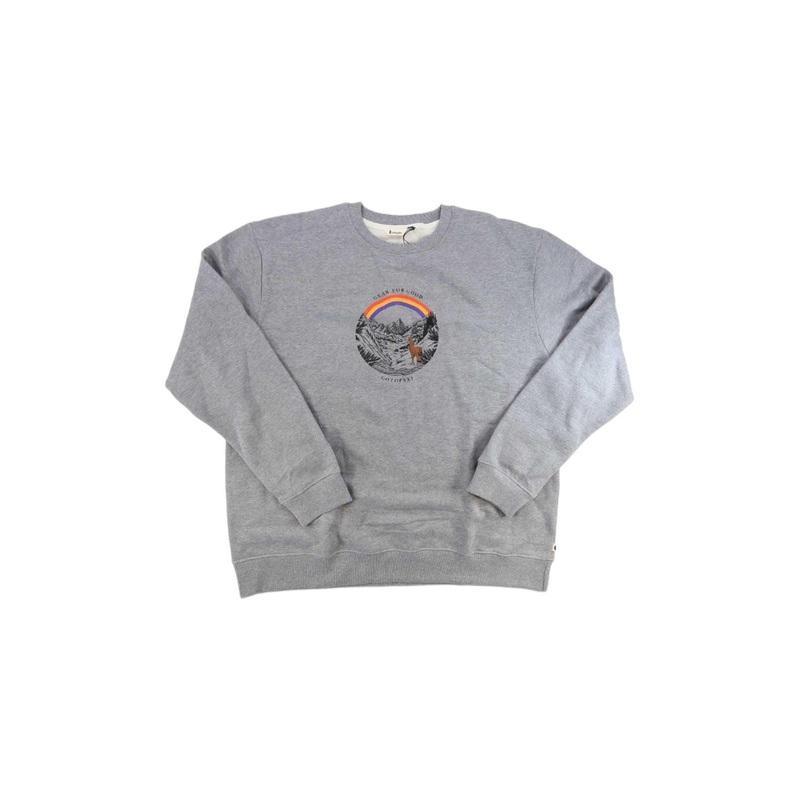 Cotopaxi Mens Traveling Llama Organic Crew Sweatshirt