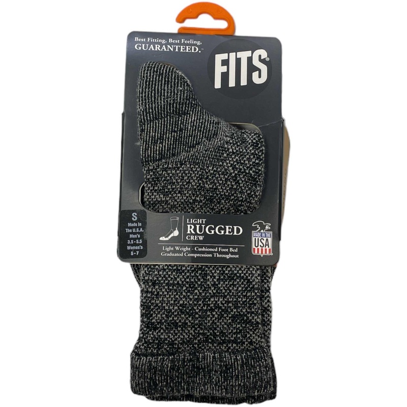 Fits Light Rugged Crew Sock