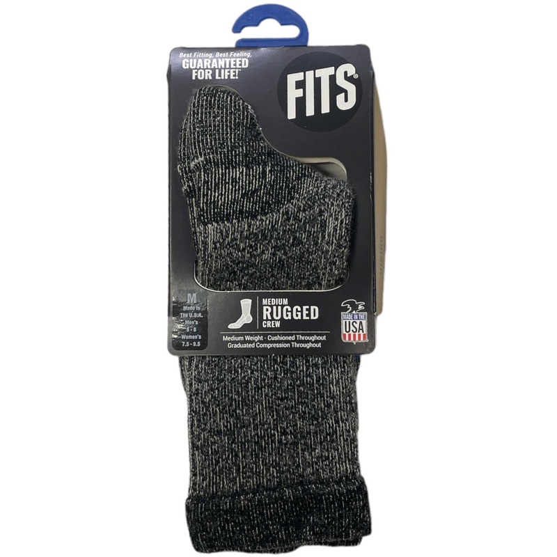 Fits Medium Rugged Crew Sock