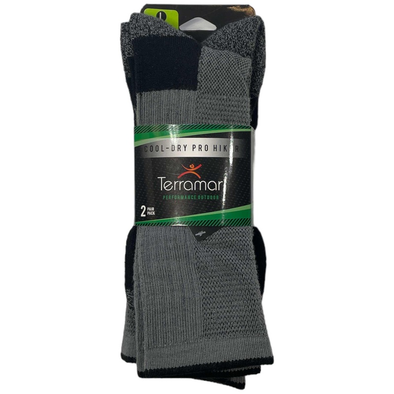 Terramar Cool-Dry Pro Hiker Sock 2 Pack