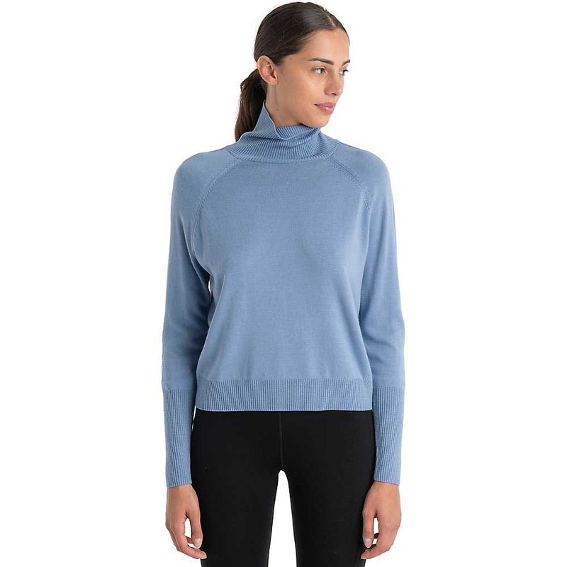 Icebreaker Womens Merinofine Luxe LS High Neck Sweater