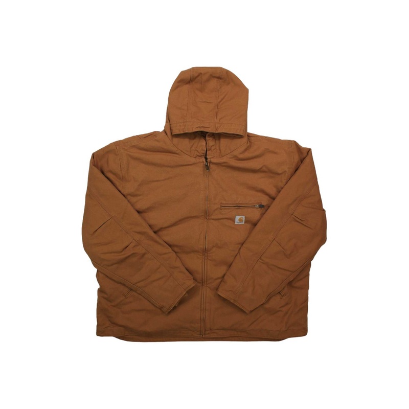 Carhartt Mens Washed Duck Sherpa-Lined Jacket