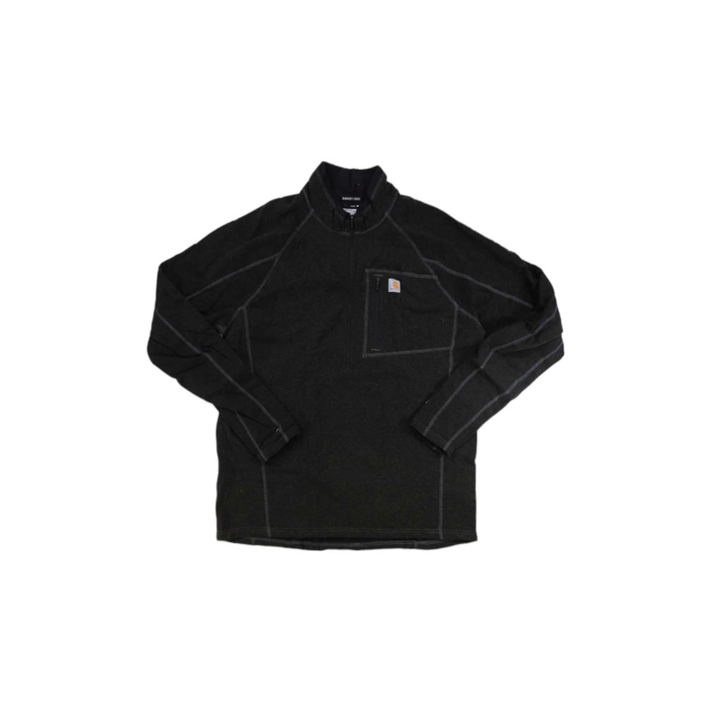 Carhartt Mens Force Heavyweight Synthetic Wool-Blend Fleece Base Layer Quarter-Zip Top