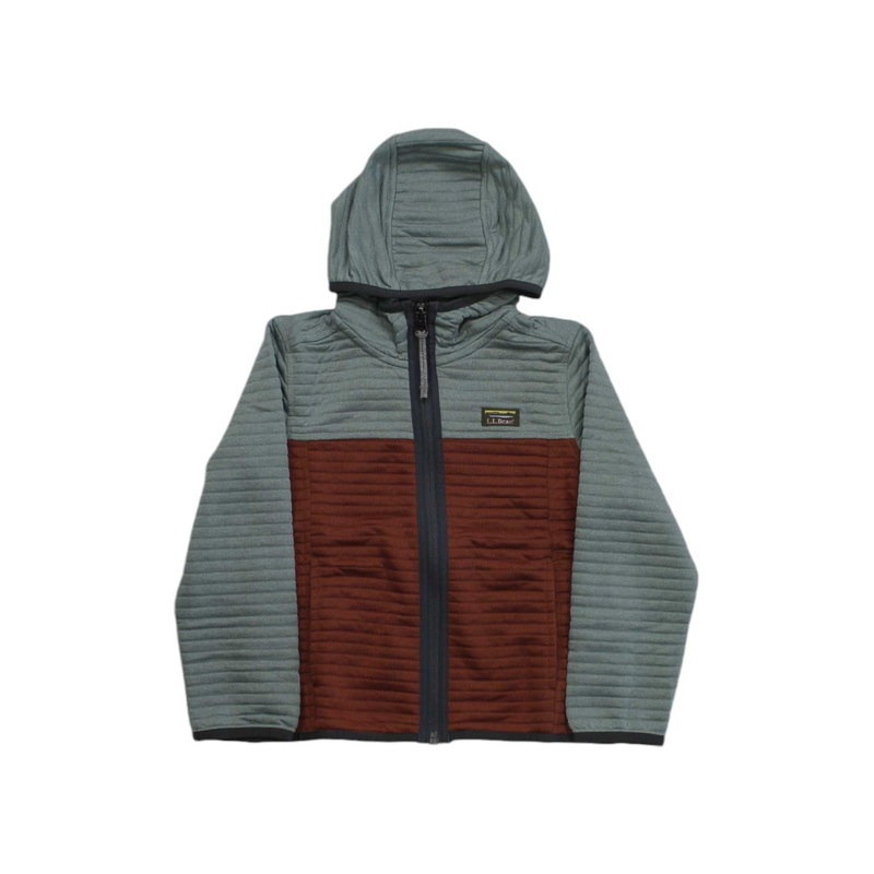 L.L.Bean Little Kids Airlight Full Zip Colorblock Hoodie