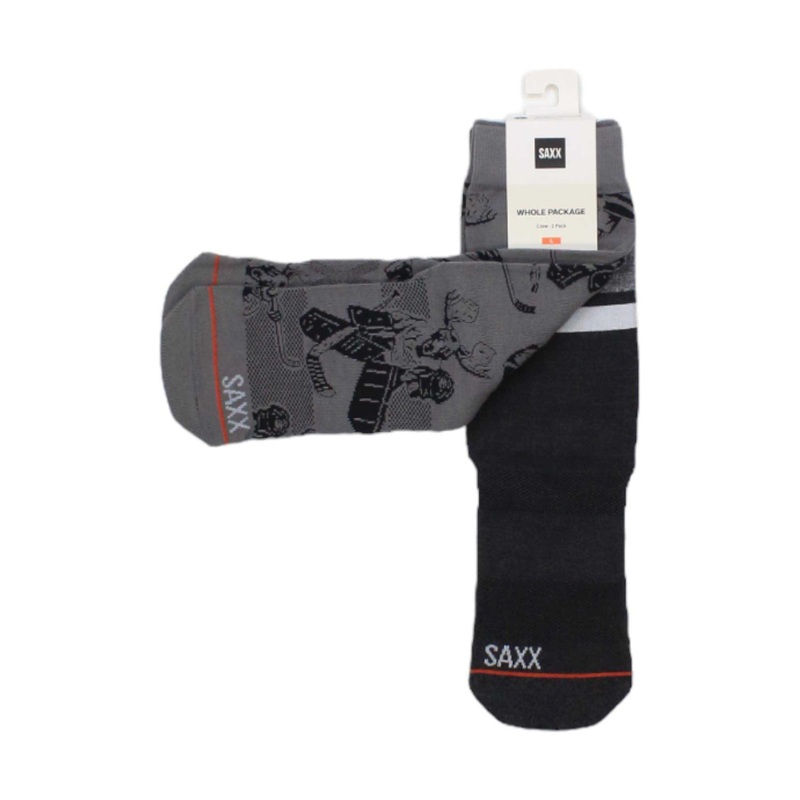 SAXX Men's Whole Package Crew Sock - 2 Pack