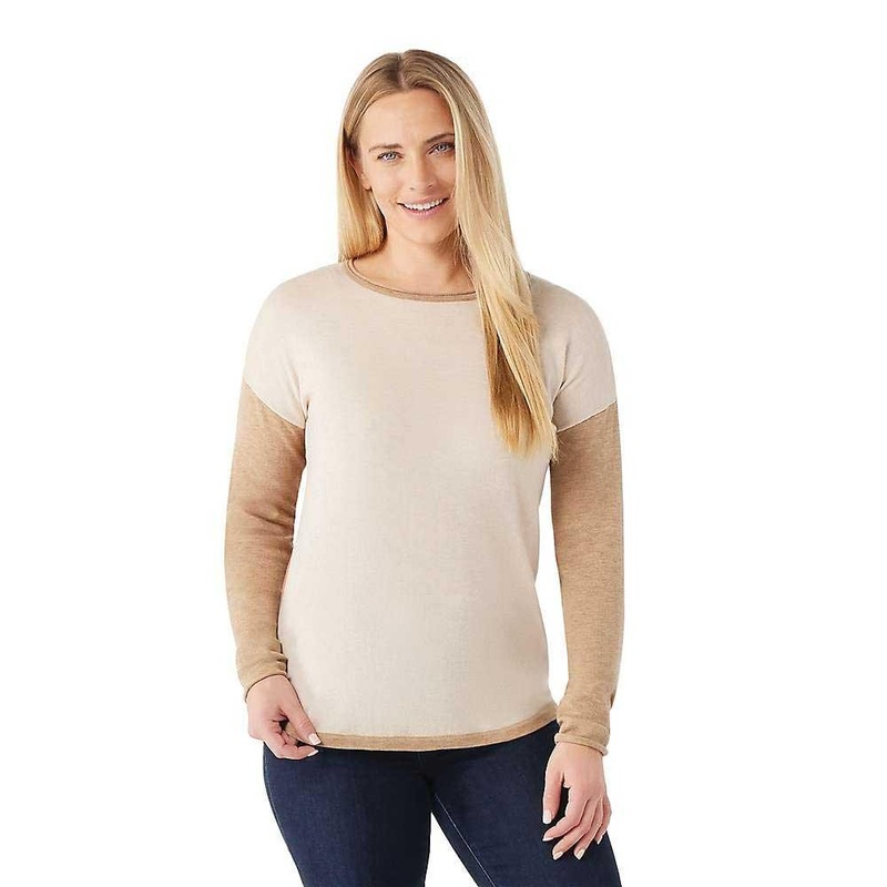 Smartwool Womens Shadow Pine Colorblock Sweater