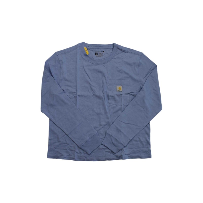 Carhartt Womens Loose Fit Hip Length Lightweight LS Crewneck Pocket T-Shirt