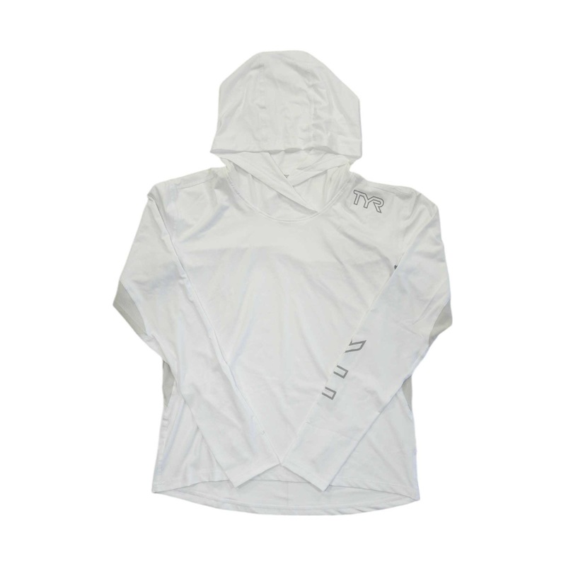 TYR Women's Solid Sundefense Vented Hooded Crew