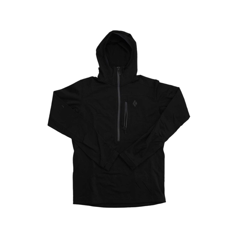 Black Diamond Mens Coefficient 1/4 Zip Fleece Hoody