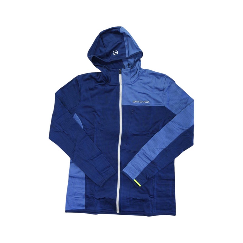 Ortovox Mens Fleece Light Grid Hooded Jacket