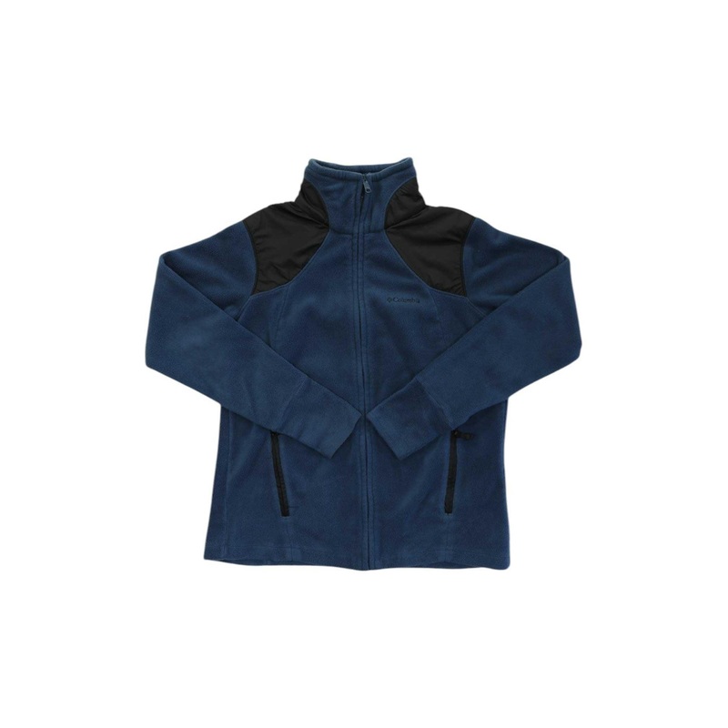 Womens Shoulder Panel Full-Zip Fleece