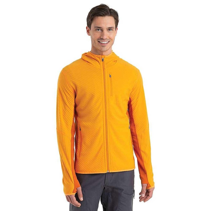 Icebreaker Mens Descender LS Zip Hood