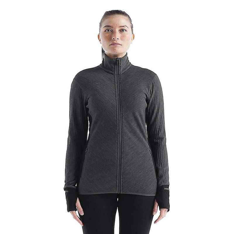 Icebreaker Womens Descender LS Zip Top