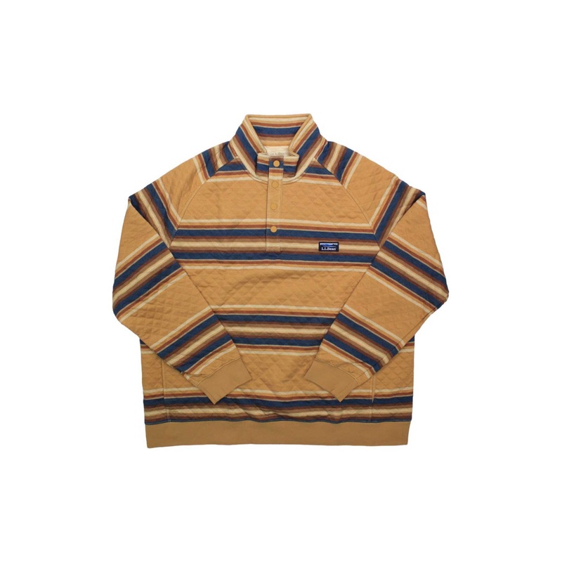L.L.Bean Mens Quilted Stripe Sweatshirt