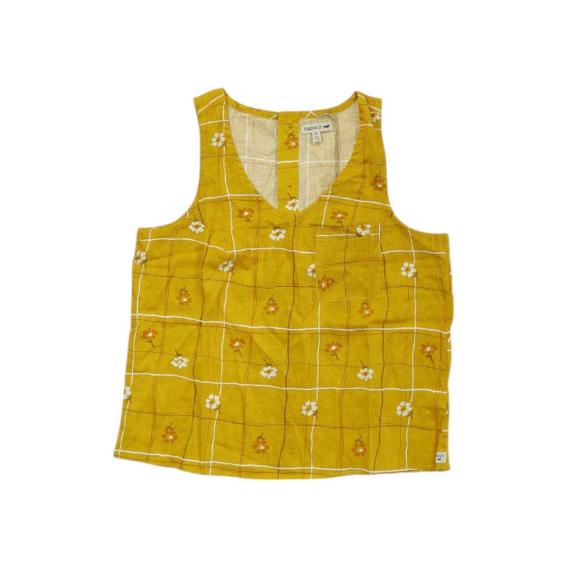 Toad & Co Womens Taj Hemp Button Back Tank
