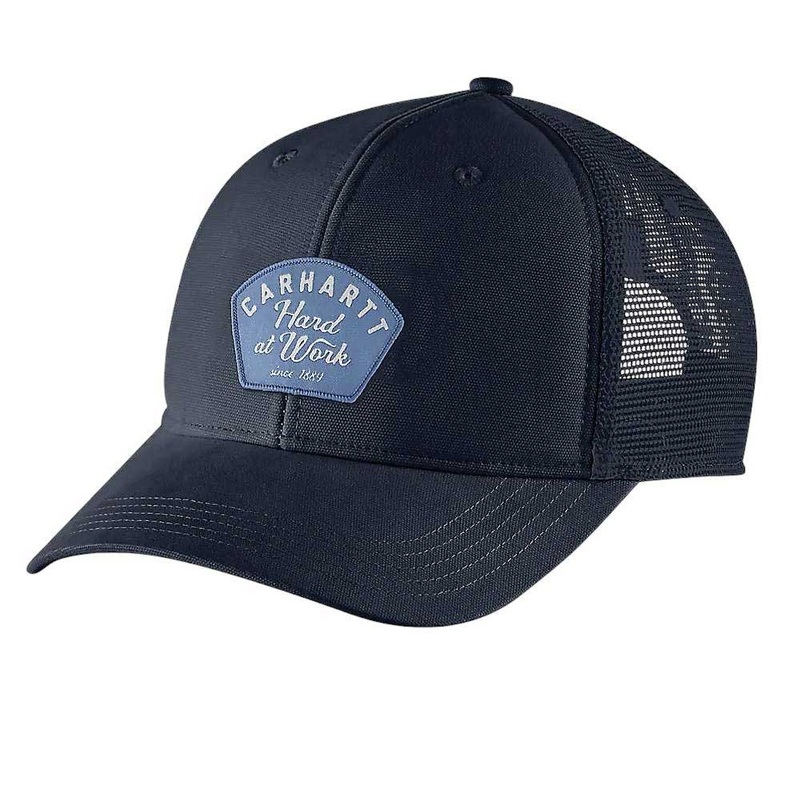 Carhartt Mens Canvas Mesh Back Work Patch Cap