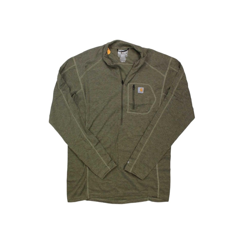 Carhartt Mens Base Force Heavyweight Poly-Wool Quarter-Zip