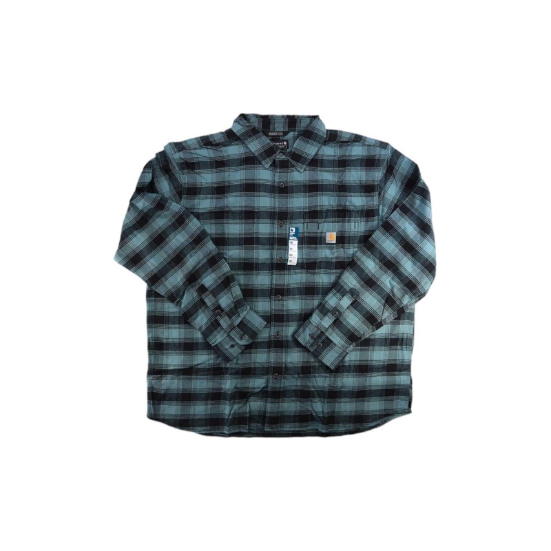 Carhartt Mens Rugged Flex Relaxed Fit Midweight Flannel LS Plaid Shirt
