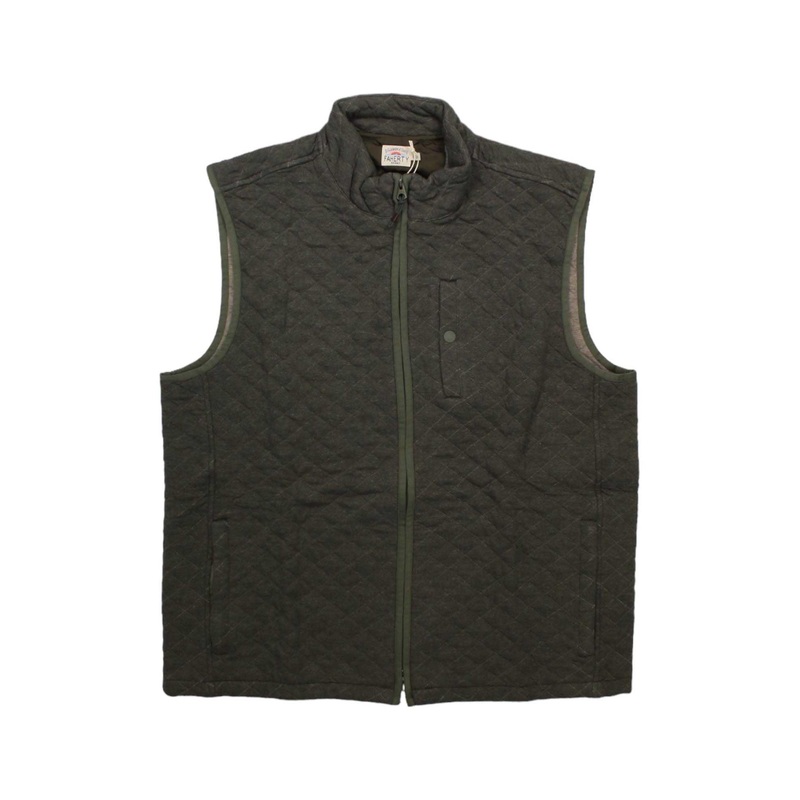 Faherty Mens Epic Quilted Fleece Vest