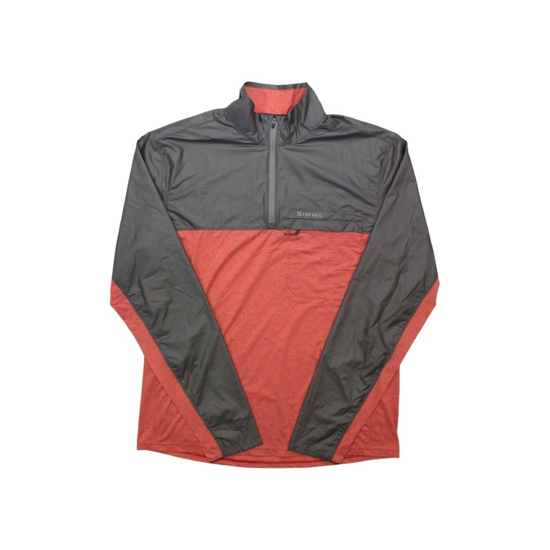 Simms Mens SolarFlex Wind Half Zip Shirt