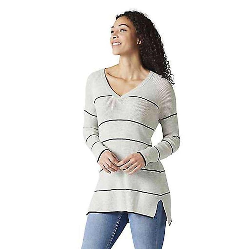 Smartwool Womens Shadow Pine Pointelle Stripe Tunic Sweater