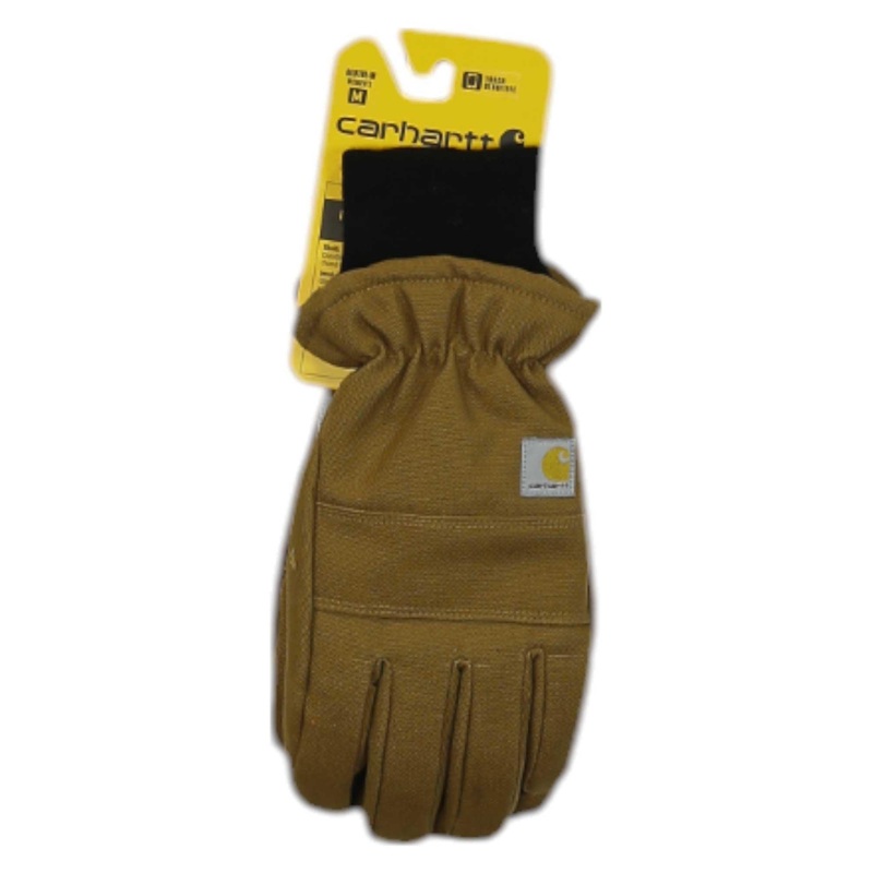 Carhartt Womens Insulated Duck/Synthetic Leather Knit Cuff Glove