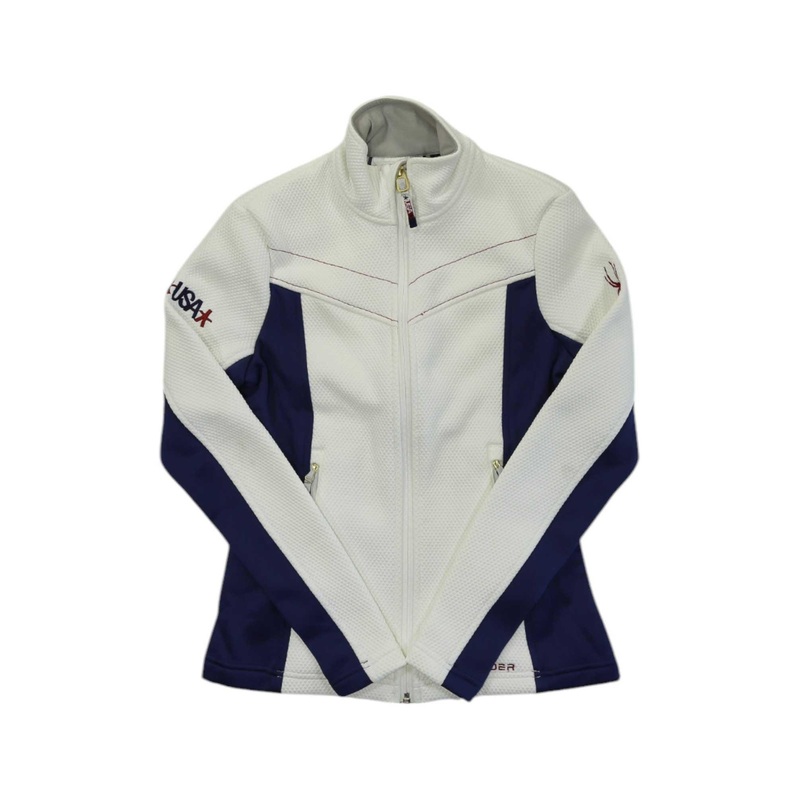 Spyder Womens USA Encore Full Zip Fleece Jacket