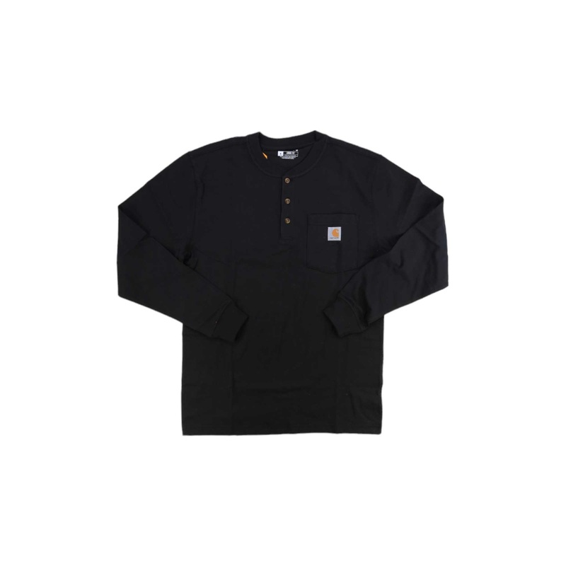 Carhartt Mens Workwear Pocket Long Sleeve Henley Top