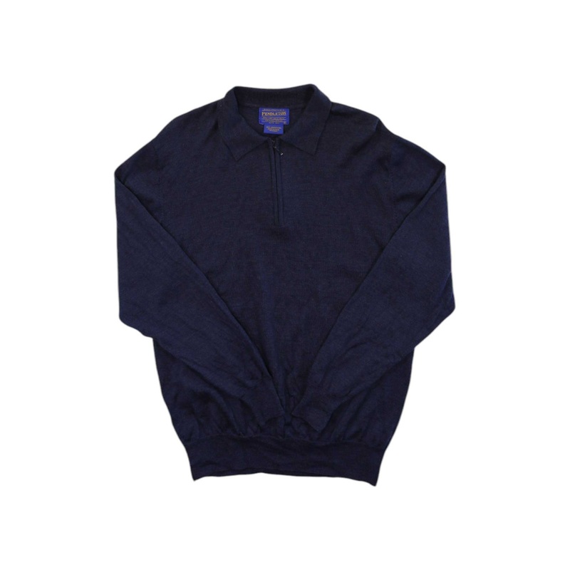 Pendleton Mens Shetland 1/4 Zip Sweater