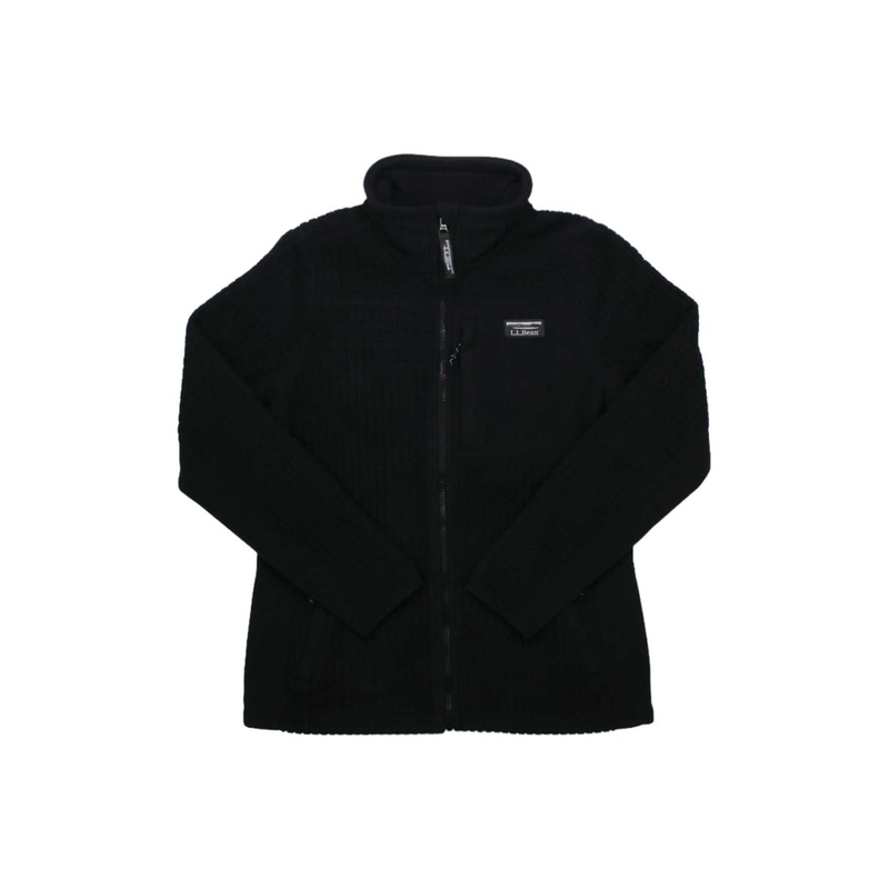 L.L.Bean Womens Windproof Grid Fleece Jacket