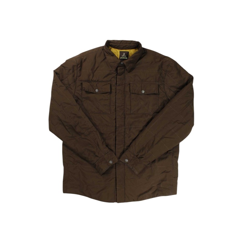 Prana Mens Puffer Button Up Jacket