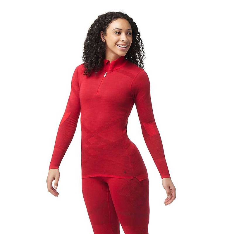 Smartwool Womens Intraknit Thermal Merino Base Layer 1/4 Zip