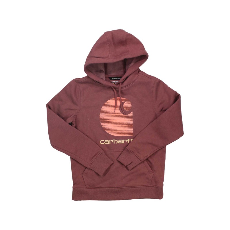 Carhartt Womens Rain Defender Relaxed Fit Midweight C Logo Graphic Sweatshirt