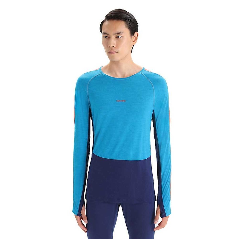 Icebreaker Mens 125 ZoneKnit LS Crewe