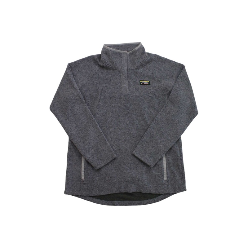 L.L.Bean Womens Tumbled Sherpa 1/4 Snap Pullover