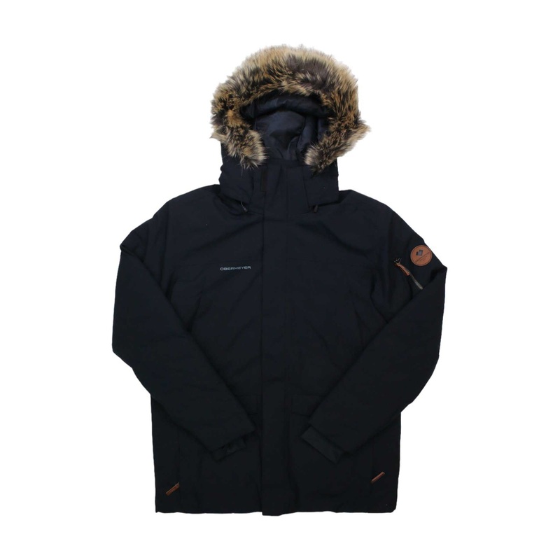 Obermeyer Mens Ridgeline Jacket with Faux Fur