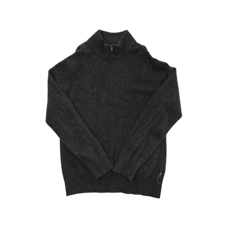 Mens Reclaimed Wool 1/4-Zip Sweater