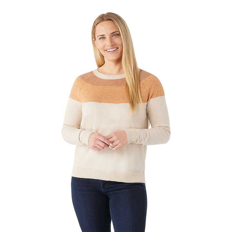 Smartwool Womens Edgewood Colorblock Crew Sweater